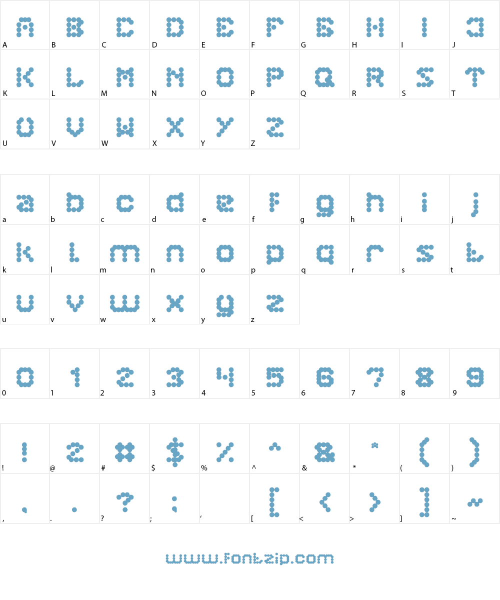 ATOMIC PLANET Font Character